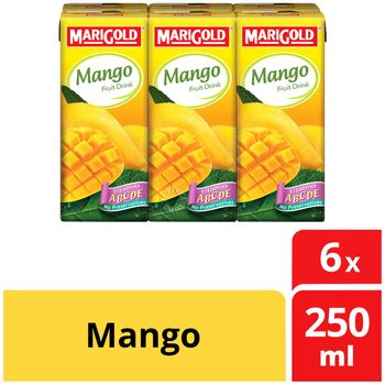 Marigold Packet Fruit Mango 6 x 250ml