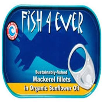 Fish4Ever Mackerel Fillets In Sunflower Oil 118g
