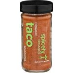 Spicely Organic Seasoning Taco 1.80 Ounce Jar Certified Gluten