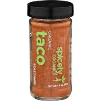 Spicely Organic Seasoning Taco 1.80 Ounce Jar Certified Gluten