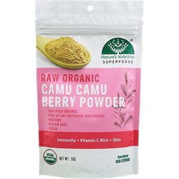 Nature's Nutrition Raw Organic Camu Camu Berry Powder 50g