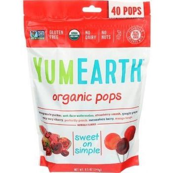 Yum Earth Organic Lollipops 240g