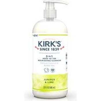 Kirks 3-in-1 Head To Toe Nourishing Cleanser Juniper & Lime 32 Ounce