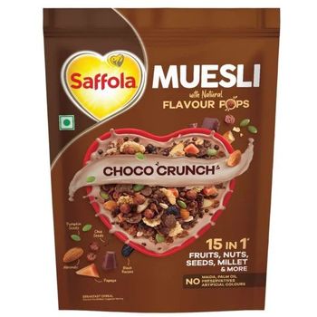 Saffola Muesli Choco Crunch With Flavour Pops 450g