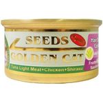 Seeds Golden Cat Canned Food Tuna Light Meat Chicken & Shirasu 80g