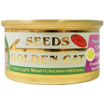 Seeds Golden Cat Canned Food Tuna Light Meat Chicken & Shirasu 80g
