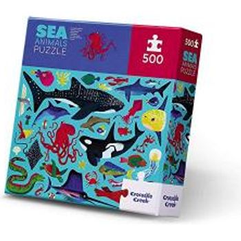 Crocodile Creek Sea Animals 500 Piece Jigsaw Puzzle For Ages 5 & Up