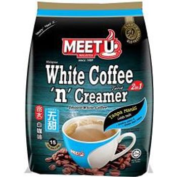 Meet U White Coffee N Creamer 2 In 1 15 Sticks 25g Each
