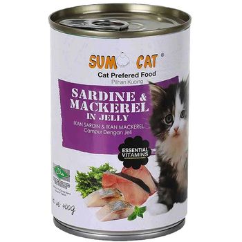 Sumo Cat Sardine & Mackeral in Jelly Cat Food 400g