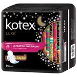 Kotex Luxe Ultra thin Overnight Wings 28cm 14 Sachet