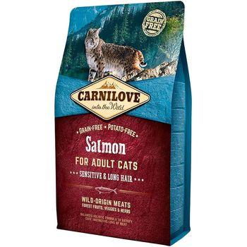 Carnilove Cat Salmon Sensitive And Long Hair 400g