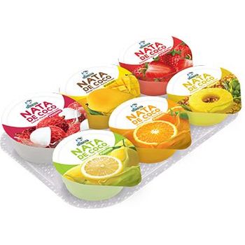 Captain Dolphin Puding With Nata De Coco Mixed 6In1 85g