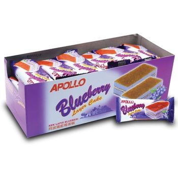 Kek Lapis Apollo Blueberry 24x18g