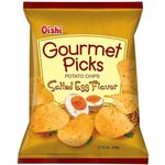 Oishi Gourmet Picks Potato Chips Salted Egg Flavor 60g