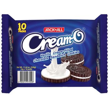 Jack 'n Jill Creamo Vanilla Chocolate 10 x 33g