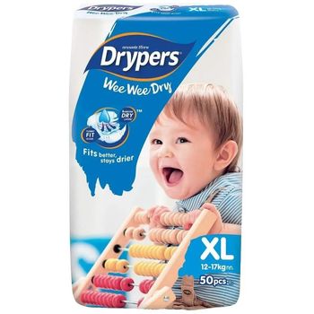 Drypers Wee Wee Dry Diapers XL 50pcs