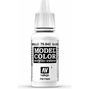 Vallejo Model Color Glossy White Paint 17ml