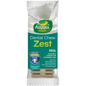 Happi Doggy Zest Milk Dental Chew for Dog 4 Inch 25g