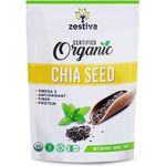 Zestiva Organic Black Chia Seeds 500g