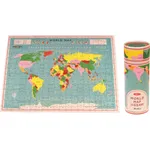 Rex London World Map Puzzle in A Tube