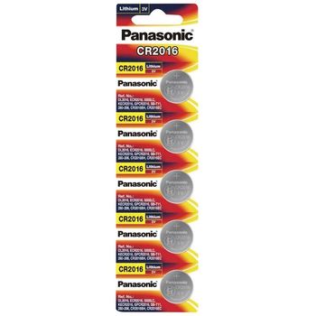 Panasonic Lithium Coin Battery CR-2016 3V 5 pcs Blister Pack