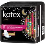 Kotex Luxe Ultra thin Overnight Wings 28cm 14 Sachet