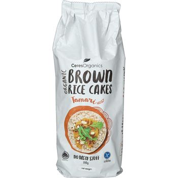 Ceres Organics Organic Brown Rice Cakes Tamari