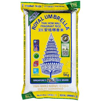 Royal Umbrella Thai Hom Mali Fragrant Rice 5kg