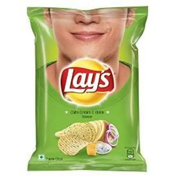 Lays Potato Chips American Style Cream And Onion Flavour Pack 95g