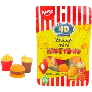 4D Gummy Fast Food 72g