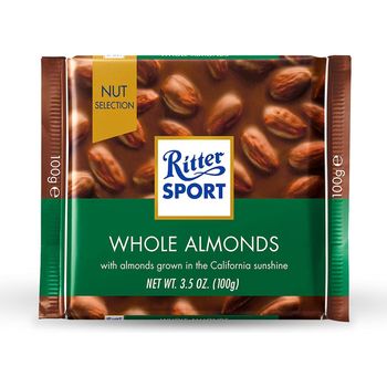 Ritter Sport Whole Almond Chocolate 100g