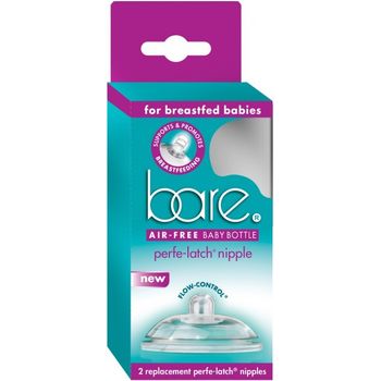 Bare Replacement Perfe Latch Nipple Pack Of 2