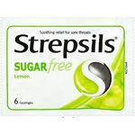 Strepsils Lemon Sugar Free Lozenges