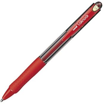 Uni-Ball Laknock Retractable Ballpoint Pen 1.4mm Pack of 5