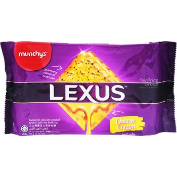 Munchy's Lexus Sandwich Calcium Crackers Cheese 190g