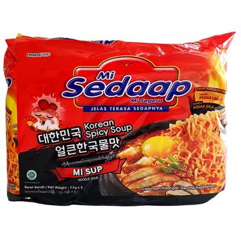 Mie Sedaap Korean Spicy Chicken Soup 5pcs 385g