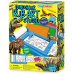 4M KidzMaker Dinosaur Rub Art Studio