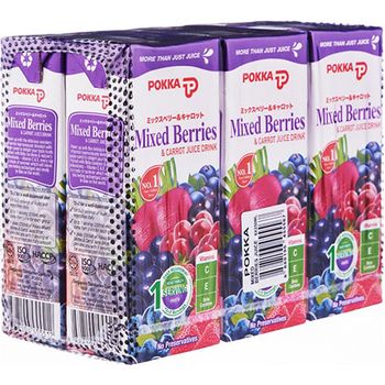 Pokka Mixed Berries And Purple Carrot Juice 6pcs 250ml