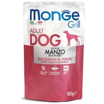 Monge Grill Adult Beef Chunks 100g