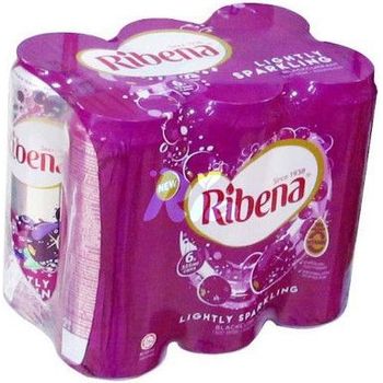 Ribena Lightly Sparkling Cans 6 X 325ml