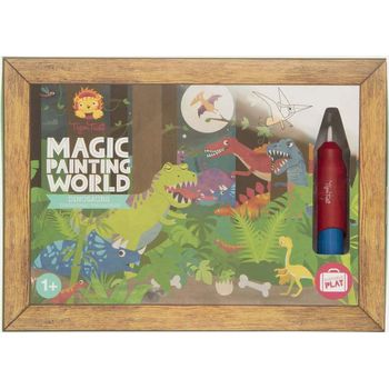 Tiger Tribe Magic Painting World Dinosaur Colouring Book Activity Set