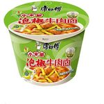 康师傅桶装泡椒牛肉 | Master Kong Pickled Beef Noodles 110g