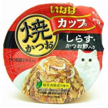 Ciao Cat Food Tsurun Cup Tuna Whitebait And Bonito 80g