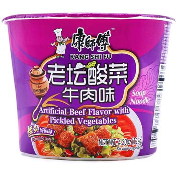 Kang Shi Fu Cup Noodles Pickled Vegetable Beef 122g
