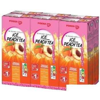 Pokka Drink Peach Tea 6pcs 250ml