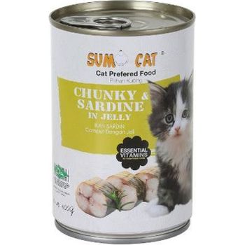 Sumo Cat Canned Food Chunky Sardine In Jelly 400g