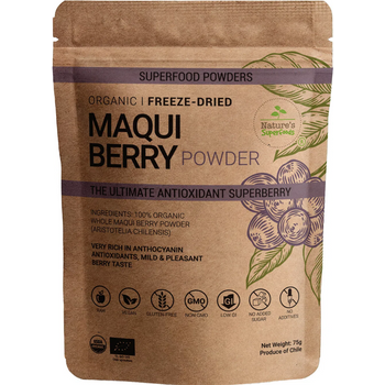 Natures Superfoods Organic Maqui Berry Powder Freezedried 75g