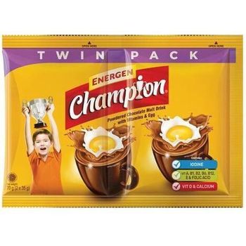 Energen Champion Chocolate Twin Pack 70g