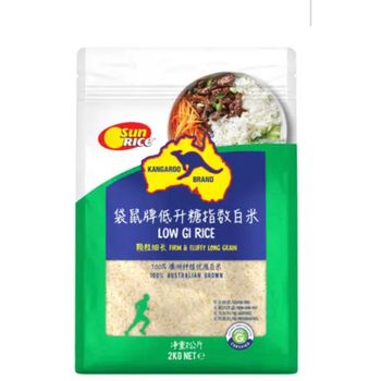 Sun Rice Kangaroo Brand Low Gi Rice The Natural Goodness Of Australia 2kg
