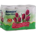 Beautex 2 Ply Supersave Kitchen Towel 6 x 60 Sheets